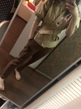 「roselinglingのアイテム（T恤/上装、ベージュ系）」を使った、soso_youngさん（レディース）の春コーディネート