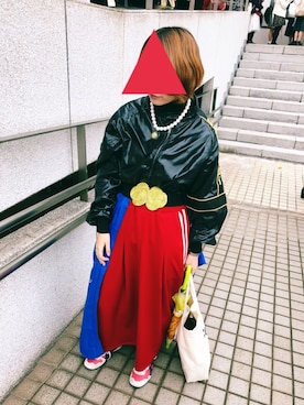 「ライブ」｜「アイテム（ナイロンジャケット）」を使った、fujicoさん（レディース・155cm）の秋コーディネート