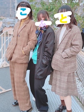 「ライブ」｜「アイテム（その他アウター）」を使った、fujicoさん（レディース・155cm）の冬コーディネート