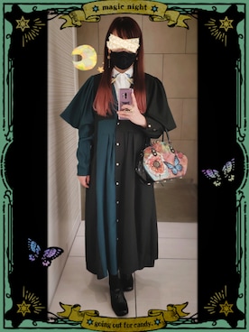 「刺繍シャツ」｜「アイテム（シャツワンピース）」を使った、ｙｋｔｓさん（レディース・152cm）の秋コーディネート