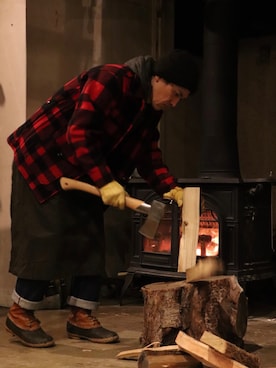 「FILSON（フィルソン）のアイテム（ブルゾン）」を使った、Takuro Masumoriさん（メンズ・164cm）の冬コーディネート