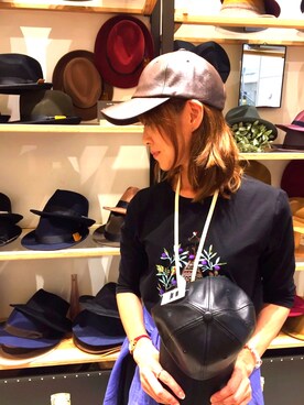 「アイテム（帽子）」を使った、14+ イオンモール浦和美園店 スタッフさん（レディース・141cm）の秋コーディネート