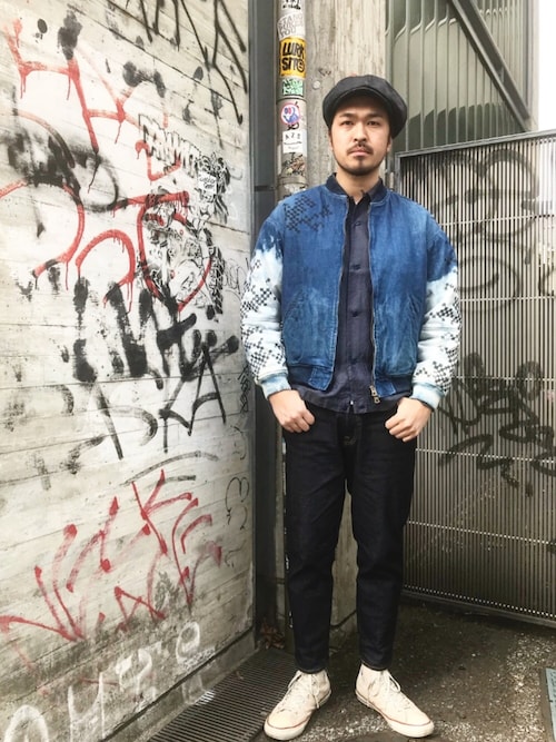 BRIEFING フルジップジャケット オリーブ COLIMBO ワークジャケット No.ZZ0144 ヘリンボンツイル