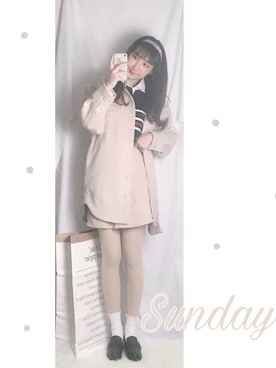 森川夏-さん（レディース・168cm）の冬コーディネート