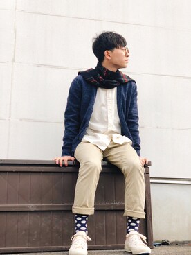山田和俊さん（メンズ・167cm）の冬コーディネート
