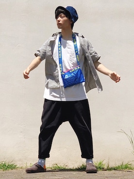 山田和俊さん（メンズ・167cm）の夏コーディネート