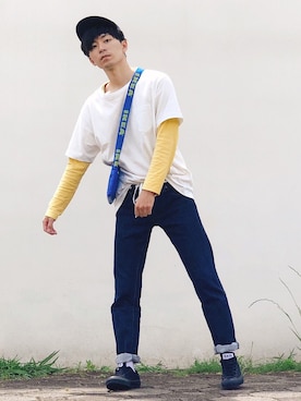 山田和俊さん（メンズ・167cm）の夏コーディネート