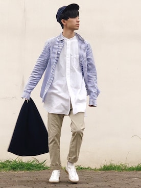 山田和俊さん(メンズ・167cm)の夏コーディネート