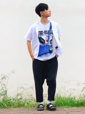 山田和俊さん（メンズ・167cm）の夏コーディネート