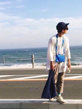 山田和俊さん（メンズ・167cm）の夏コーディネート