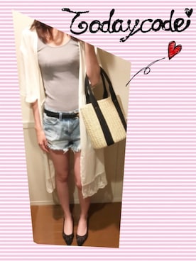 「ILIMA（イリマ）のアイテム（シューズ）」を使った、りぃさん（レディース・167cm）の夏コーディネート
