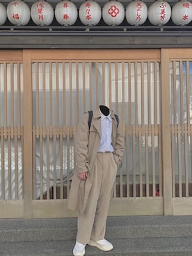 「THE SCOTCH HOUSE（スコッチハウス）のアイテム（パンツ）」を使った、Rさん（メンズ・170cm）の秋コーディネート