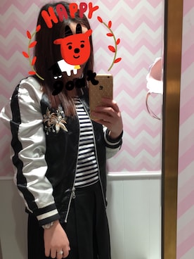 「ESTACOT（エスタコット）のアイテム」を使った、Kristy Ng さん（レディース・157cm）の冬コーディネート