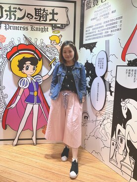 「ESPRIT（エスプリ）のアイテム（ジャケット/アウター）」を使った、Kristy Ng さん（レディース・157cm）の春コーディネート