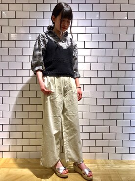 ローリーズファームならファミリー店さん（レディース・161cm）の夏コーディネート