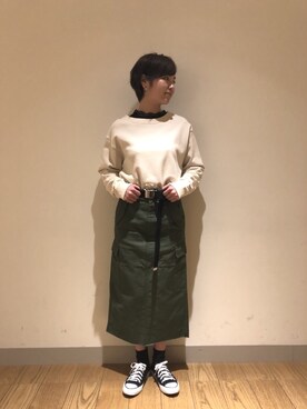 ローリーズファームならファミリー店さん（レディース・162cm）の冬コーディネート