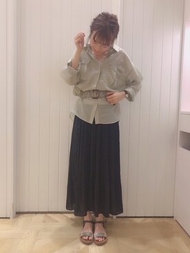 ローリーズファームならファミリー店さん（レディース・155cm）の夏コーディネート