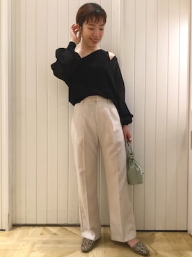 「ローリーズファーム(LOWRYS FARM)」｜「アイテム（アンサンブル）」を使った、ローリーズファームならファミリー店さん（レディース・158cm）の春コーディネート