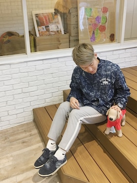 「柄シャツ」｜SHOさん（メンズ・168cm）の春コーディネート