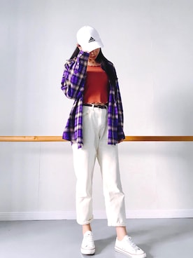 「LANVIN（ランバン）のアイテム（トップス）」を使った、木子小姐さん（メンズ・175cm）の春コーディネート