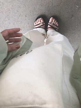 「nest Robe（ネストローブ）のアイテム（サロペット/オーバーオール）」を使った、𝕂 𝕋 𝕂 𝕁さん（レディース・149cm）の春コーディネート