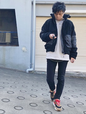 「やっぱりストリートが好き」｜「アイテム（ブルゾン）」を使った、ContRaStさん（メンズ・173cm）の秋コーディネート