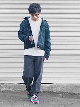「mnml（ミニマル）のアイテム（ジャケット/アウター）」を使った、ContRaStさん（メンズ・173cm）の秋コーディネート