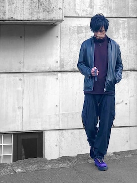 「L.H.P（エルエイチピー）のアイテム（ジャケット/アウター）」を使った、ContRaStさん（メンズ・173cm）の冬コーディネート