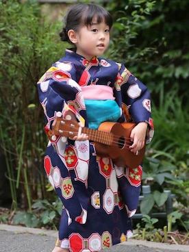 「ゆかた祭」｜utataneさん（キッズ・110cm）の春コーディネート