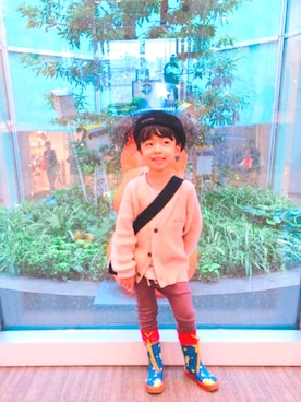 「fafa（フェフェ）のアイテム」を使った、tantantanさん（キッズ・110cm）の秋コーディネート