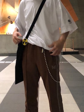 「Gosha Rubchinskiy（ゴーシャラブチンスキー）のアイテム（その他）」を使った、こざかしいなさん（メンズ・172cm）の夏コーディネート