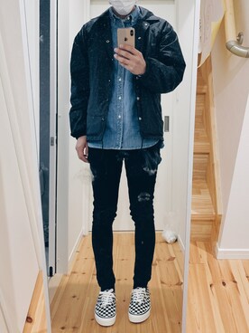 まもるくんさん（メンズ・177cm）の冬コーディネート