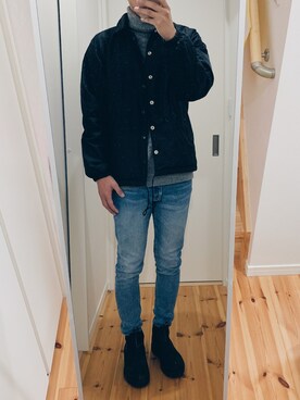 まもるくんさん（メンズ・177cm）の冬コーディネート