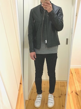 まもるくんさん（メンズ・177cm）の冬コーディネート