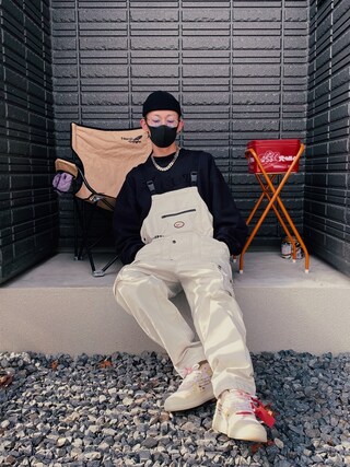 NIKEのサロペット/オーバーオール（ホワイト系）を使った人気