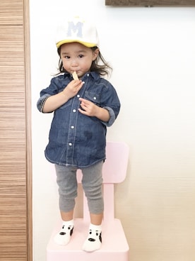 「2歳3ヶ月」｜「アイテム（ソックス/靴下）」を使った、kakaさん（キッズ・80cm）の春コーディネート