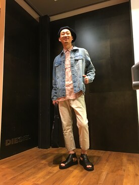 DIESEL 札幌パルコ｜haru使用「DIESEL（00SXQA0LANX）」的時尚穿搭
