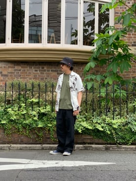 「schott（ショット）のアイテム（スラックス）」を使った、katoさん（メンズ・165cm）の春コーディネート