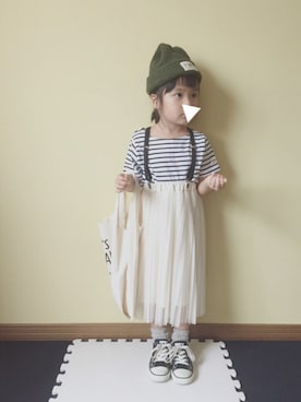 「CIBONE（シボネ）のアイテム」を使った、nicomicoさん（キッズ・100cm）の秋コーディネート