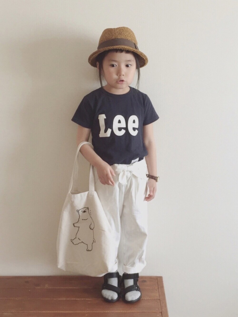 nicomicoさんの「【LEE】ロゴTシャツ（Lee）」を使ったコーディネート