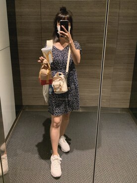 「eight sixty（エイト・シックスティ）のアイテム」を使った、mini.meさん（レディース・150cm）の春コーディネート