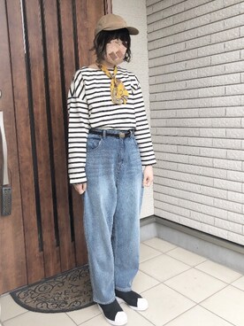 「Samansa Mos2 blue（サマンサモスモスブルー）のアイテム（アクセサリー）」を使った、yuさん（レディース・161cm）の秋コーディネート