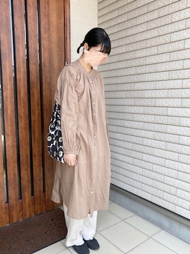 「Samansa Mos2 blue（サマンサモスモスブルー）のアイテム（バレエシューズ）」を使った、yuさん（レディース・161cm）の夏コーディネート