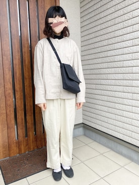 「Samansa Mos2 blue（サマンサモスモスブルー）のアイテム（バレエシューズ）」を使った、yuさん（レディース・161cm）の秋コーディネート