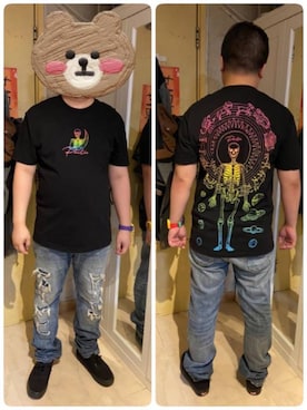 「PRIMITIVE（プリミティブ）のアイテム」を使った、fatman1993さん（メンズ・167cm）の春コーディネート