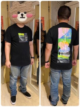 「PRIMITIVE（プリミティブ）のアイテム」を使った、fatman1993さん（メンズ・167cm）の春コーディネート