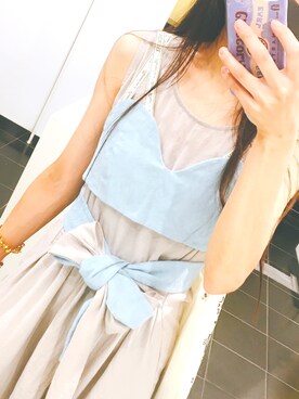 「merry jenny（メリージェニー）のアイテム（オールインワン・サロペット）」を使った、脳内ちゃんさん（レディース・163cm）の夏コーディネート