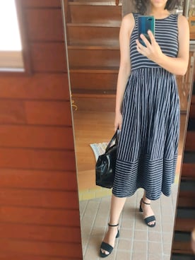 「asos（エイソス）のアイテム（ワンピース）」を使った、Hannahさん（レディース・155cm）の夏コーディネート