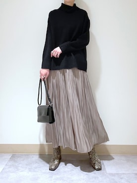 「スカーチョ」｜「アイテム（ブーツ）」を使った、nuun＊。さん（レディース・170cm）の秋コーディネート