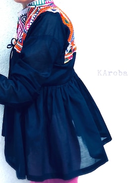 「民族衣装」｜KArobaさん（レディース・156cm）の夏コーディネート